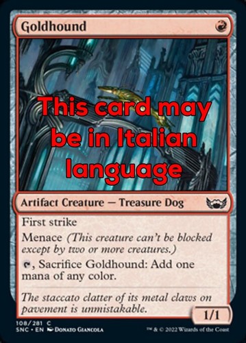 Mtg goldhound portuguese exc - mtg,