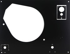 Placca di copertura face plate nera per giradischi Thorens TD serie da 145 a 166