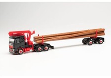 HERPA 313575 Scala HO Volvo FH FD trasporto legna colore rosso/nero