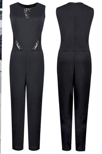 Tuta elegante jumpsuit nera - jumpsuit,