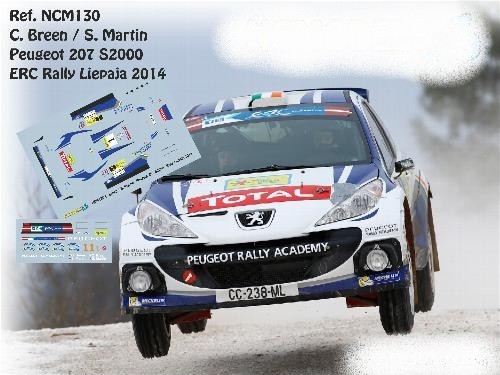 Decals peugeot 207 s2000 - 1/43,