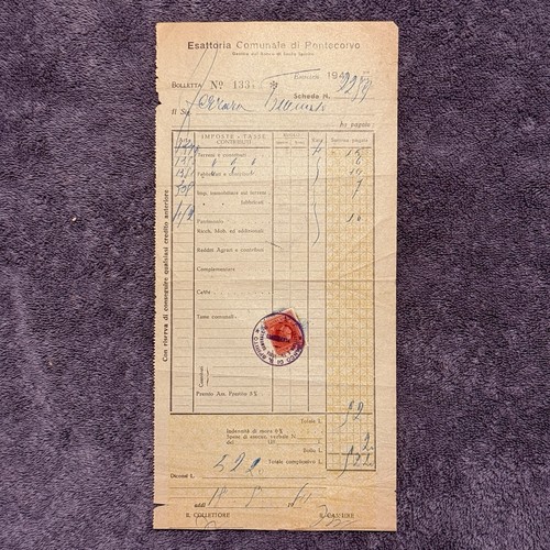 1939 italia pontecorvo - italia,