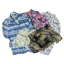 Lotto Di 4 Camicie Da Spiaggia In Seta Tommy Bahama Uomo XL + 1 XLT