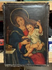 Antico dipinto olio scuola - dipinto,
