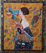 quadro olio gustav klimt