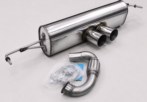 Scarico sportivo acciaio - acciaio, inox