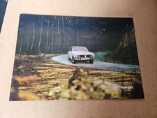 Triumph Brochure D'epoca In Lingua Italiana 