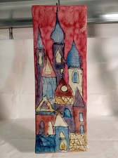 ELIO SCHIAVON 1925-2004 PLACCA TABELLA QUADRO CERAMICA DIPINTO ANNI 50 60 FIRMA