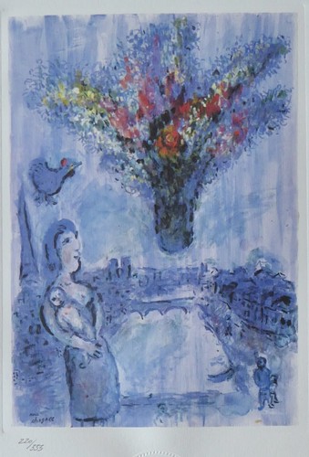 Vaso marc chagall nel - vaso, cielo