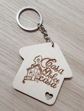 portachiavi nuova casa con incisione regalo per lui e lei personalizzato inciso