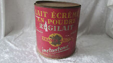 Ancienne boite en tôle lithographiée Régilait déco cuisine vintage no émaillée