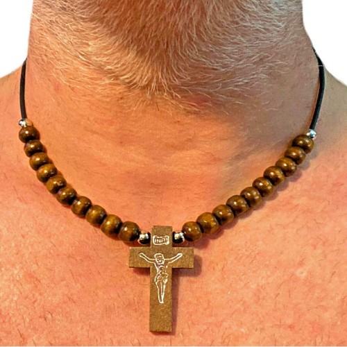 Collana con croce uomo - collana,
