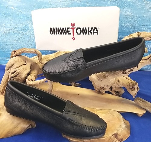 Scarpe minnetonka nere pelle - scarpe,