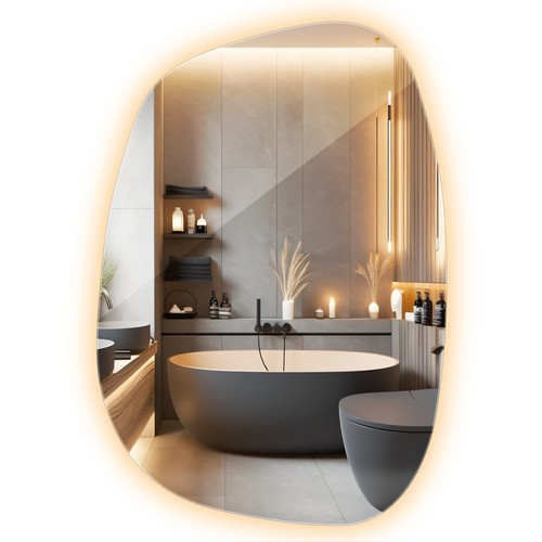 Grande specchio led - specchio, irregolare