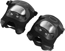 Ginocchiera Moto Esterne + Ginocchiere Motocross ATV per Adulti in Acciaio Inoss