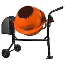 Betoniera elettrica 140 L 550 Watt impastatrice miscelatore cemento arancione