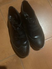 Bellissime scarpe Max & Co modello derby in pelle nera con lacci fiocco Tg 37