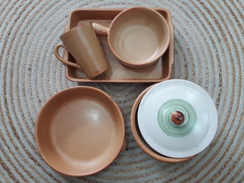 Set oggetti terracotta - in,