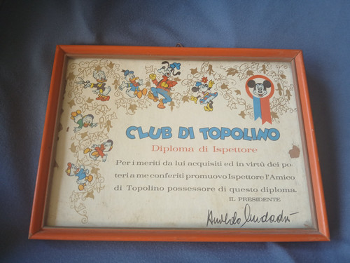 Quadretto diploma ispettore - diploma,
