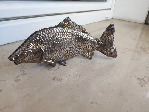 Carpa design placcata argento - carpa,
