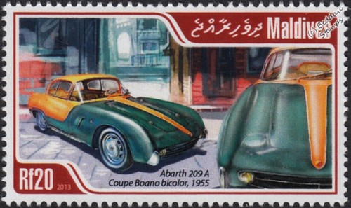Francobollo auto sportiva - francobollo,