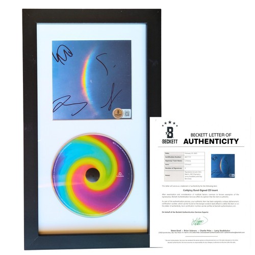 Coldplay signed moon music - coldplay,