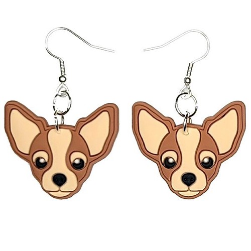 Orecchini chihuahua fatti - chihuahua,