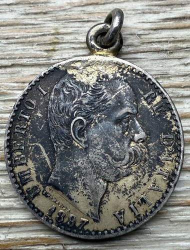 Silver 1897 italy lire - 1897,