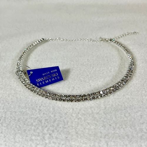 Two swarovski elements choker - two,