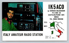 Radioamatore QSL IK5ACO Italia 1982 Sommerkamp FT277 Icom IC215