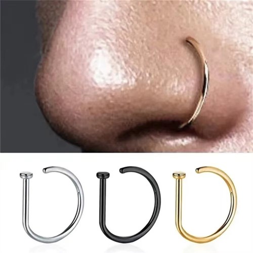 Anello naso donna uomo acciaio - naso,