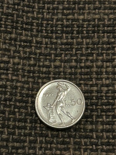 Rara micro moneta lire - 50,