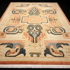 Tappeto Orient Nepal 325 X 249 CM Tibet Beige Colore Sabbia Fatto A Mano