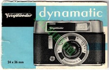 Brochure vintage Voigtlander dinamica 24 x 36 mm (tedesco)