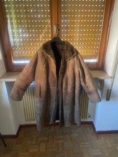 Cappotto in montone donna vintage | Pelle scamosciata con interno in pelliccia