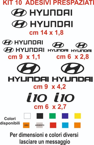 Adesivi hyundai vinile kit - adesivi,