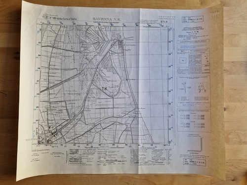 Mappa igm 1935 ravenna forli - 1935,