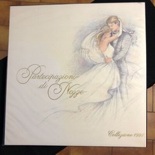 album campionario nozze 1997 cartoncini partecipazioni menù bomboniere anniversa