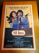 Poster film originale St. Ives 27x41 piegato un foglio 1976 Charles Bronson