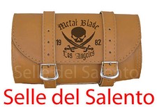 Borsa x moto pelle London 20x10 Barilotto custom Metal Blade Los Angeles Chopper