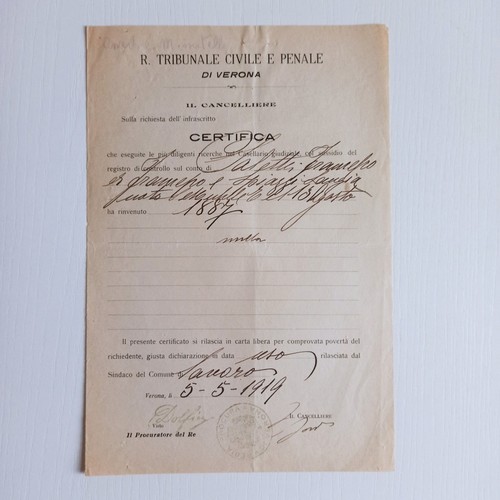 1919 tribunale verona - 1919,