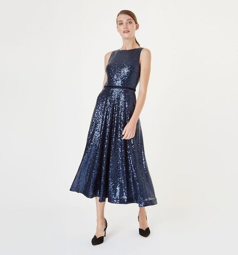 Hobbs carly navy sequinned - navy,