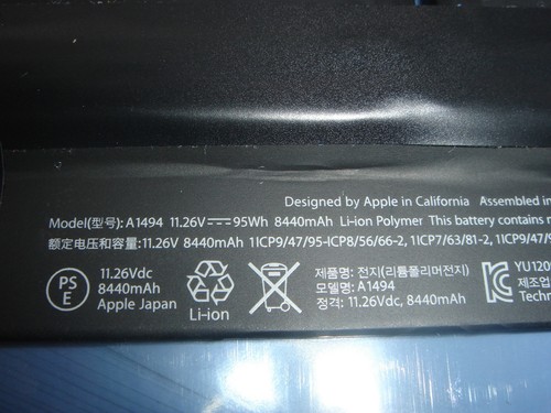 Batteria originale apple a1494 - originale,