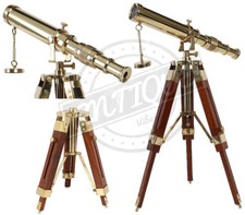 Nautical Telescope Brass Wood