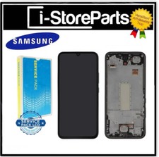 DISPLAY LCD FRAME ORIGINALE SERVICE PACK PER SAMSUNG A54 5G A546B TOUCH NERO