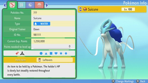 Shiny suicune 6ivs pokemon - shiny,