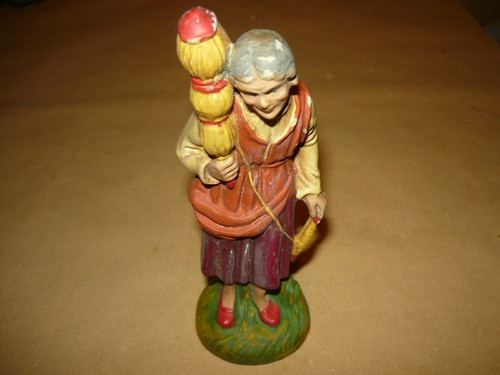 Presepe fontanini anziana - presepe,
