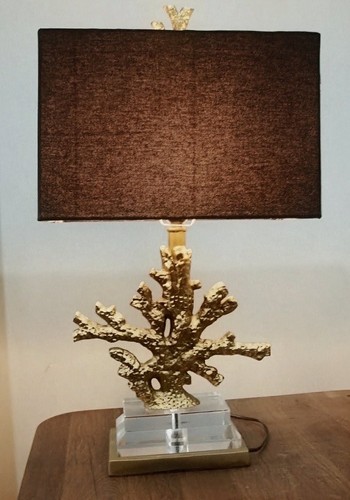 Lampada tavolo corallo oro - corallo,