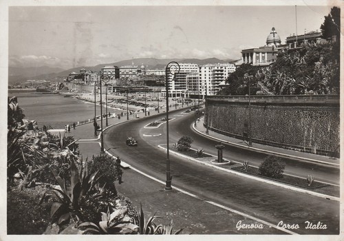 Genova cartolina viaggiata - genova,