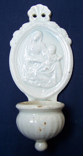 Acquasantiera ceramica - acquasantiera, in